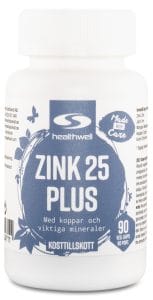Zink plus zinktabletter från Healthwell.