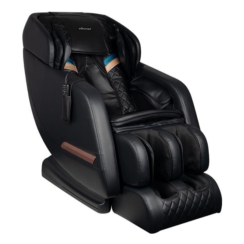 Massagefåtölj i klassisk stilren svart design
