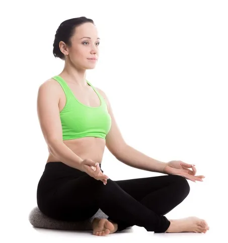 En kudde kan förbättra din hållning i meditation och yoga